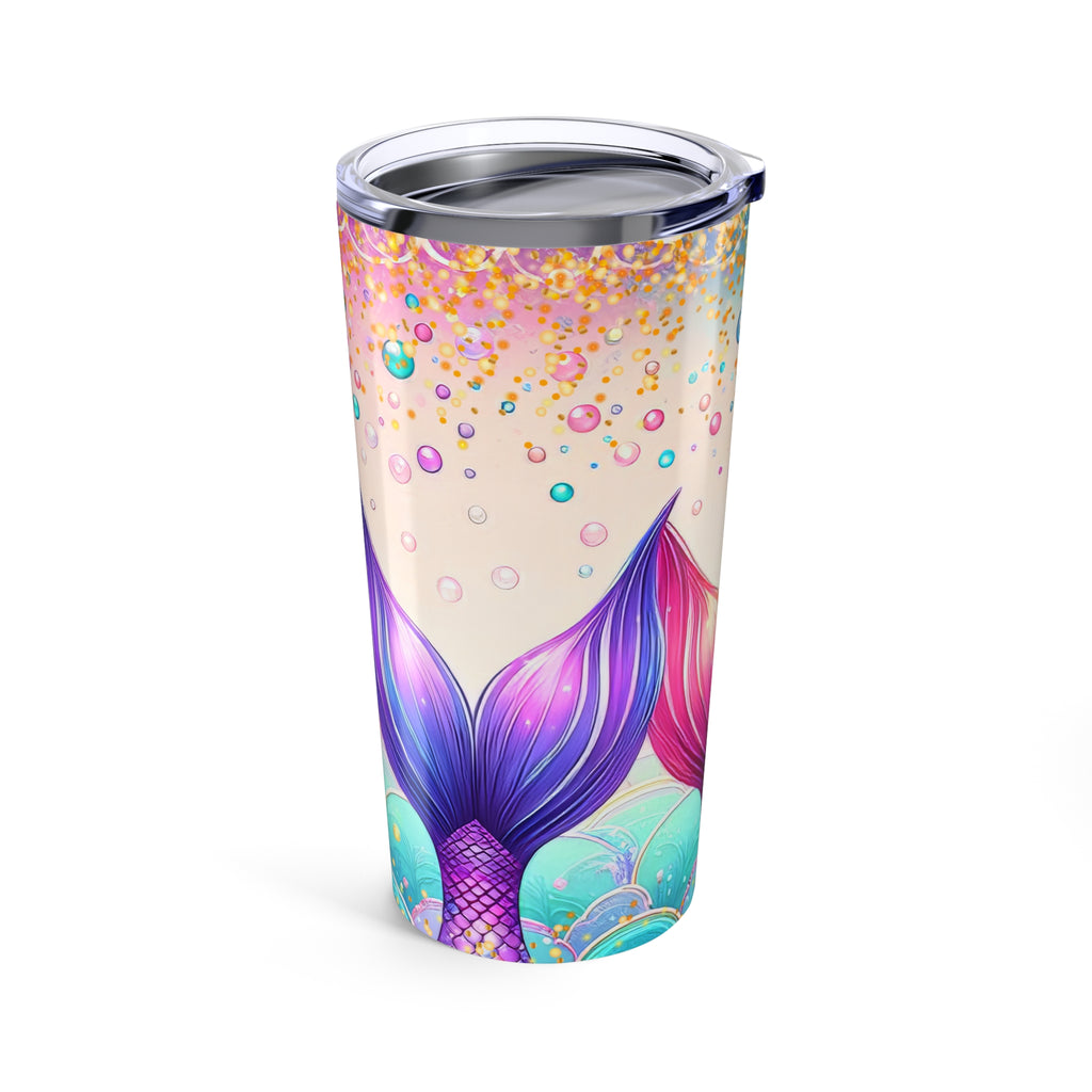 Mermaid Tail  — Colorful Underwater Bubble Stainless Travel Cup