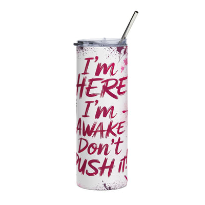 Pink Angry Bird Stainless Steel Travel Cup (I’m Not Bossy I Am Dangerously Pushing)