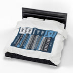 Brother Keepsake Velveteen Plush Blanket — "To My Brother" Heartfelt Message Throw