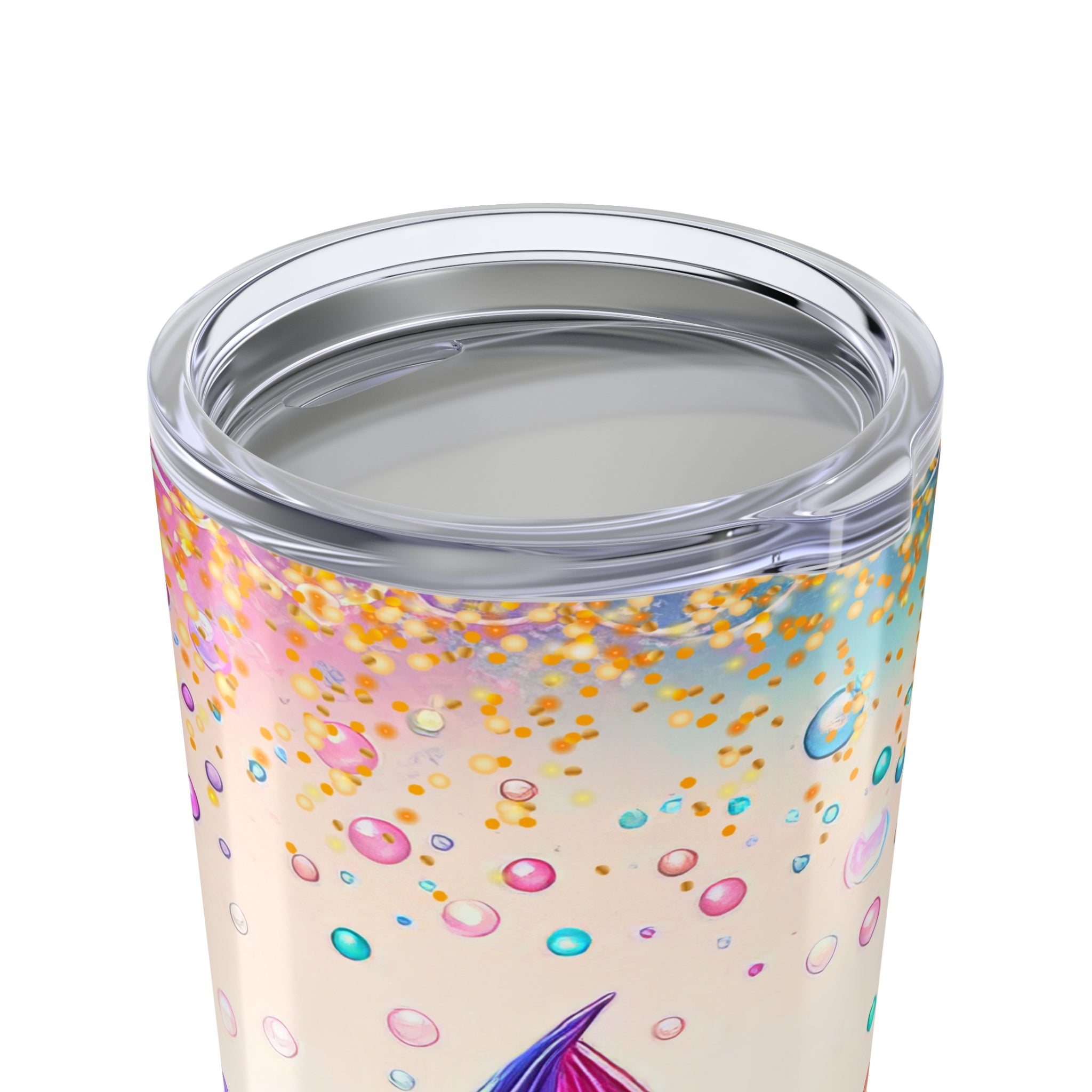 Mermaid Tail  — Colorful Underwater Bubble Stainless Travel Cup