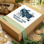 Ready for Takeoff Travel Sticker — Luggage, Plane & World Map Kiss-Cut