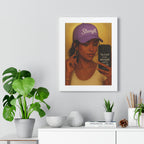 Strength Hat Portrait Framed Poster — Inspirational Scripture Wall Art (Psalm 28)