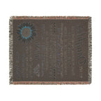 Sunflower Daughter Woven Blanket — Heartfelt Message Throw for Mom to Daughter, Gift for Birthday & Mother’s Day
