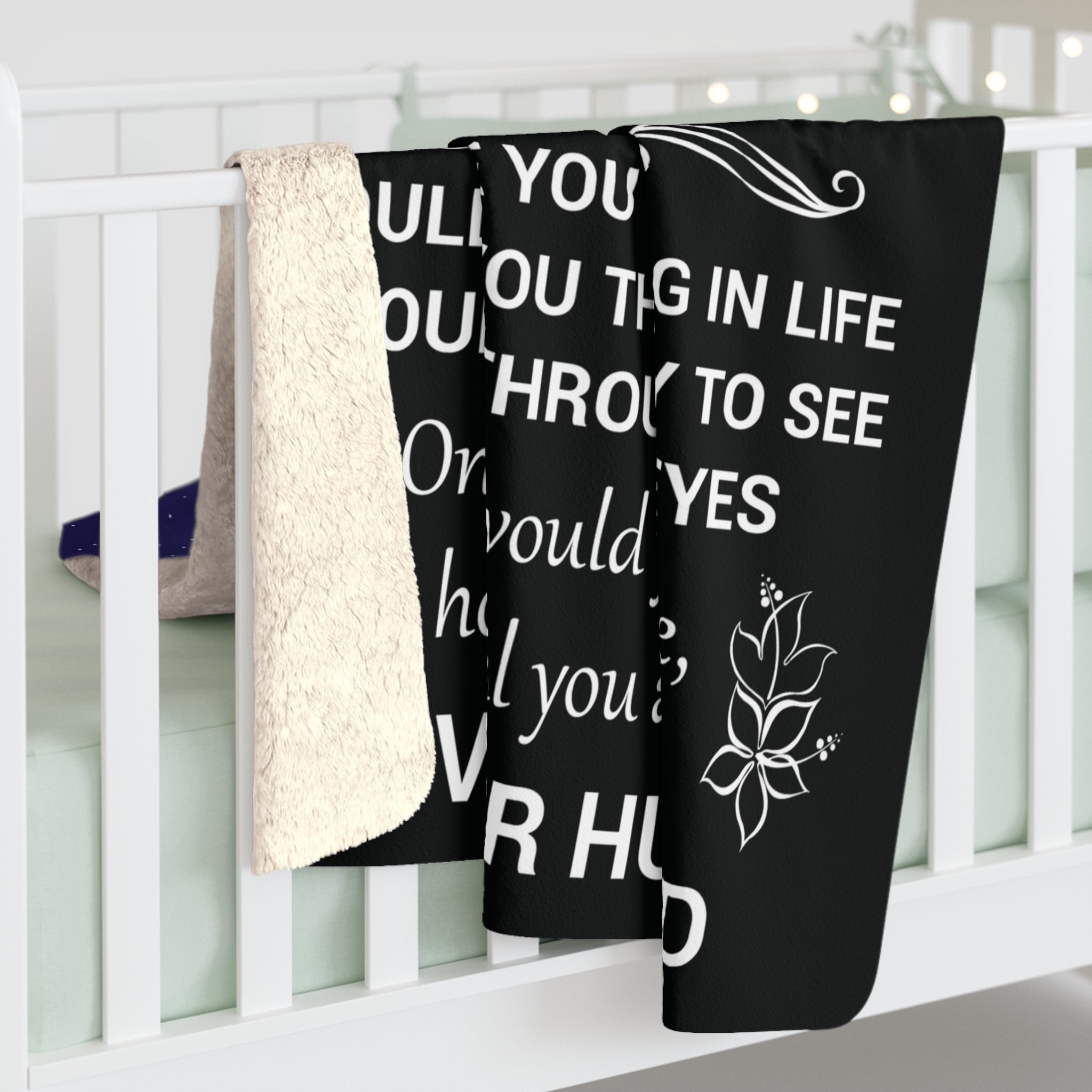 Sherpa Blanket - "To My Wife" Romantic Love Message Gift