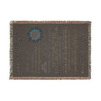 Sunflower Daughter Woven Blanket — Heartfelt Message Throw for Mom to Daughter, Gift for Birthday & Mother’s Day